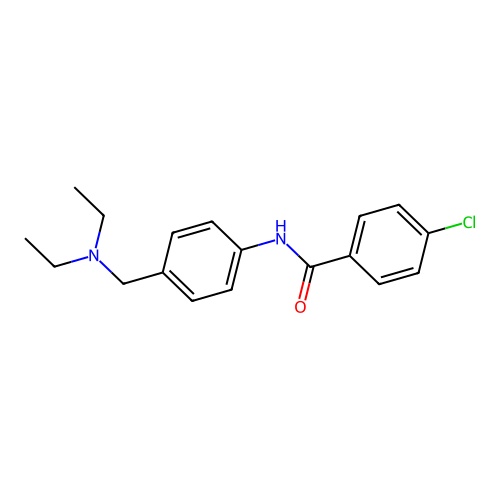 4-chloro-N-{4-[(diethylamino)methyl]phenyl}benzamide structure