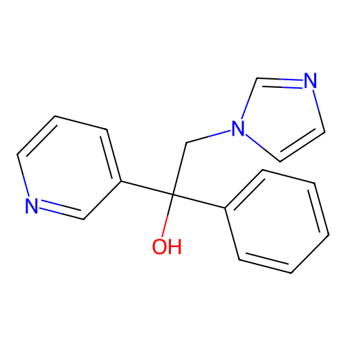 3-Pyridinemethanol, alpha-(1H-imidazol-1-ylmethyl)-alpha-phenyl- structure