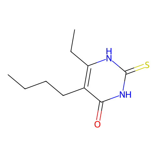 5-Butyl-6-ethyl-2-thiouracil structure