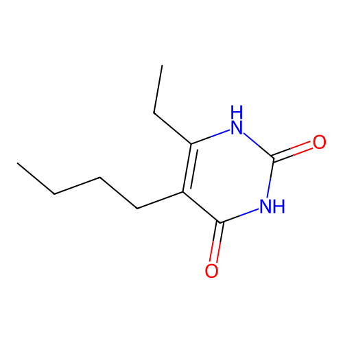 Uracil, 5-butyl-6-ethyl- structure