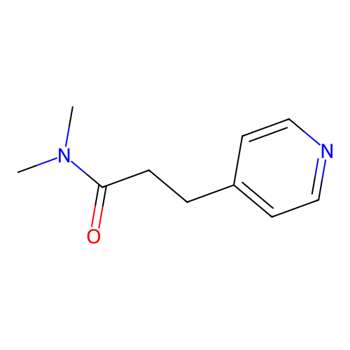 N,N-dimethyl-3-pyridin-4-ylpropanamide structure