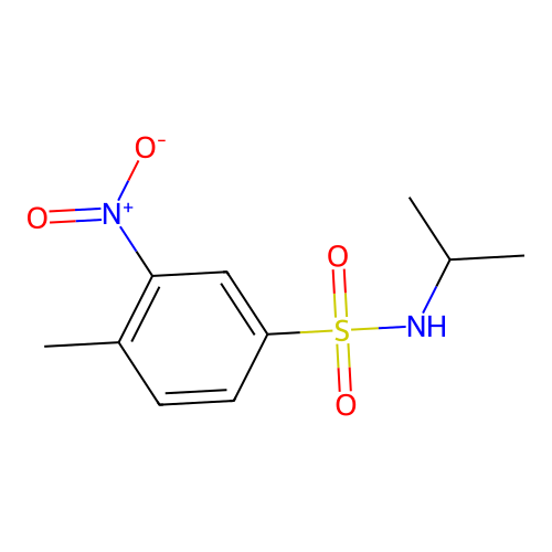 4-methyl-3-nitro-N-propan-2-ylbenzenesulfonamide structure