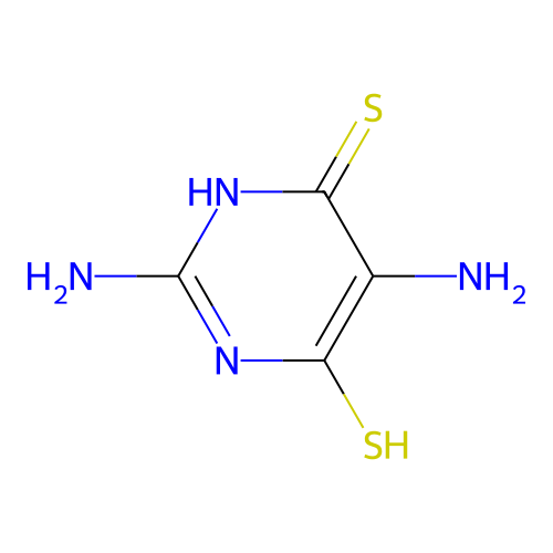 2,5-diamino-4-sulfanyl-1H-pyrimidine-6-thione structure