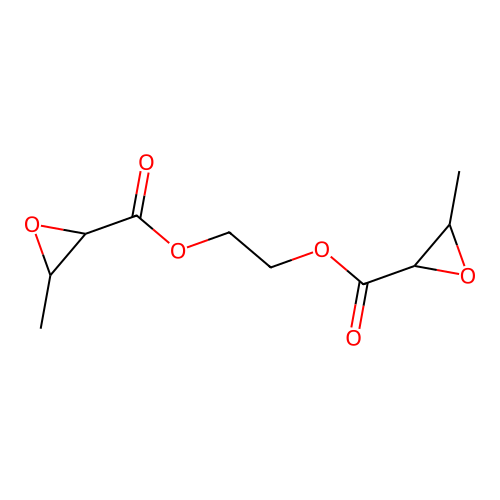 Ethyleneglycol bis-(2,3-epoxybutyrate) structure