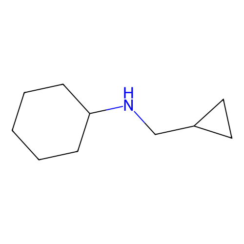 N-(cyclopropylmethyl)cyclohexanamine structure