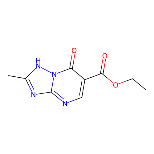 Ethyl 7-hydroxy-2-methyl[1,2,4]triazolo[1,5-a]pyrimidine-6-carboxylate structure