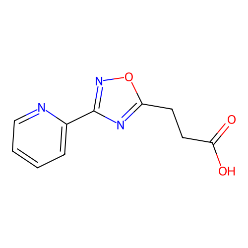 3-(3-(Pyridin-2-yl)-1,2,4-oxadiazol-5-yl)propanoic acid structure