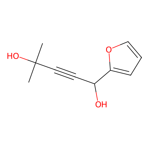 1-(Furan-2-yl)-4-methylpent-2-yne-1,4-diol structure