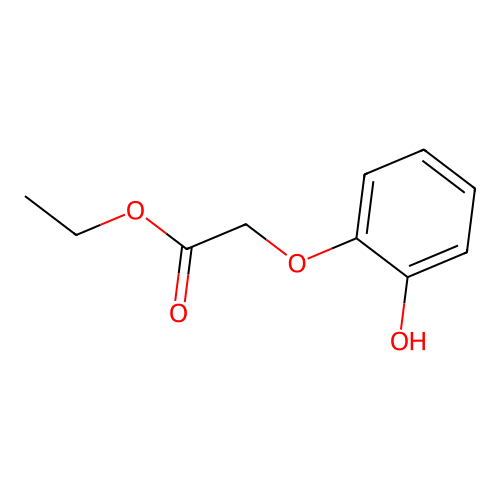Ethyl 2-(2-hydroxyphenoxy)acetate structure