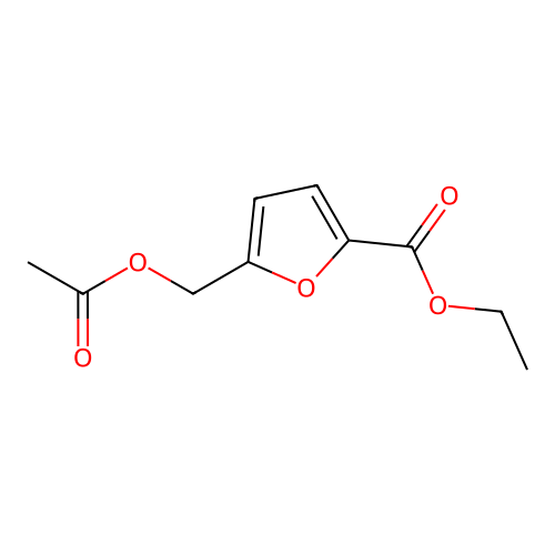 Ethyl 5-[(acetyloxy)methyl]-2-furoate structure