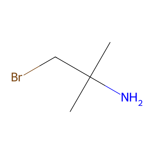 1-溴-2-甲基丙-2-胺 structure