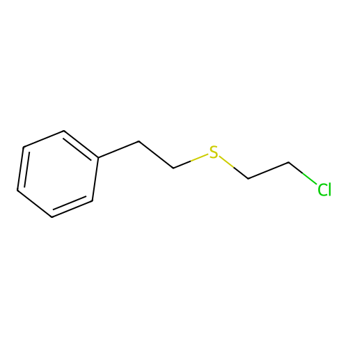 Benzene, [2-[(2-chloroethyl)thio]ethyl]- structure