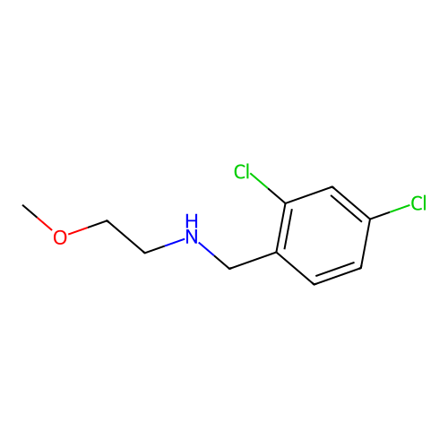N-(2,4-dichlorobenzyl)-2-methoxyethanamine structure