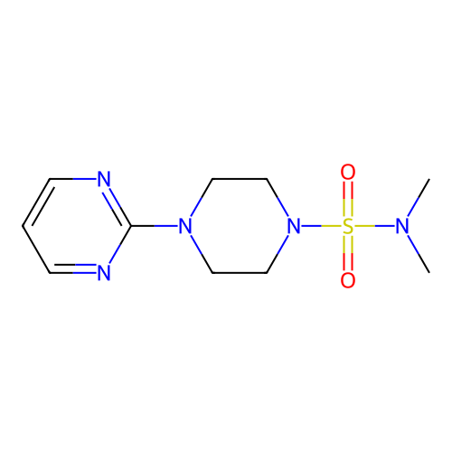 n,n-Dimethyl-4-(pyrimidin-2-yl)piperazine-1-sulfonamide structure
