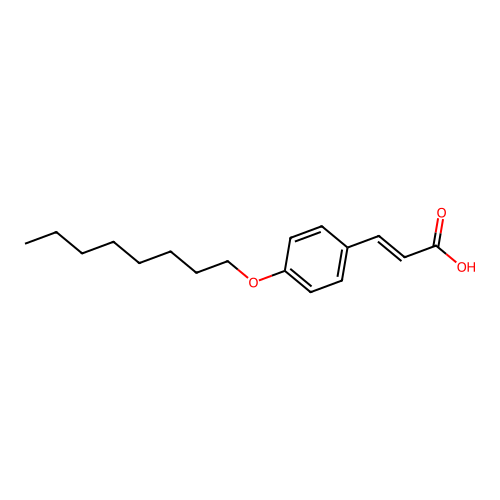 3-(4-octoxyphenyl)prop-2-enoic Acid structure
