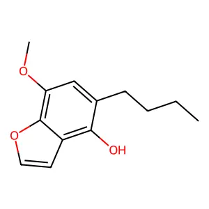 5-Butyl-7-methoxybenzofuran-4-ol structure