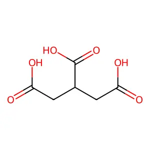 丙烷-1,2,3-三羧酸 structure