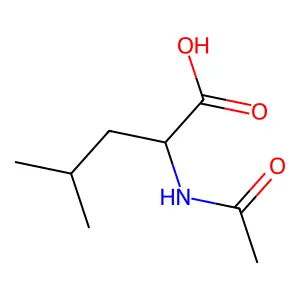 乙酰-DL-亮氨酸 structure