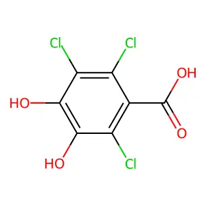 2,3,6-三氯-4,5-二羟基苯甲酸 structure