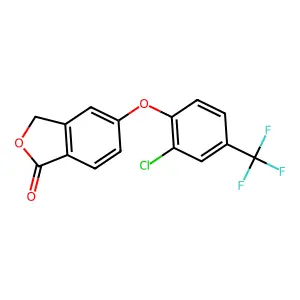 1(3H)-Isobenzofuranone, 5-(2-chloro-4-(trifluoromethyl)phenoxy)- structure