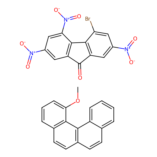 4-Bromo-2,5,7-trinitrofluoren-9-one;1-methoxybenzo[c]phenanthrene structure