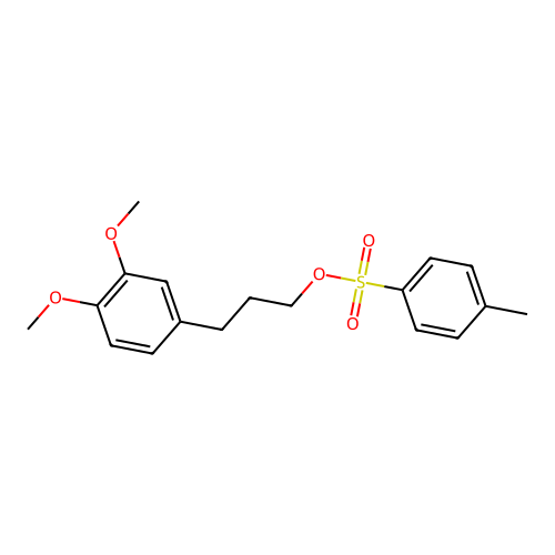 3-(3,4-Dimethoxyphenyl)-1-O-tosylpropanol structure