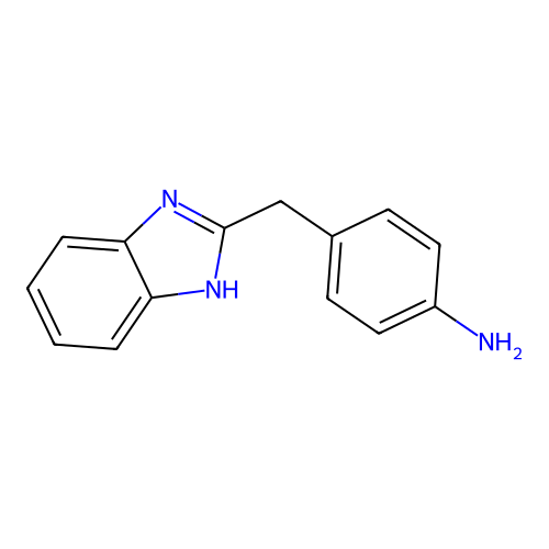 4-(1H-苯并咪唑-2-基甲基)苯胺 structure