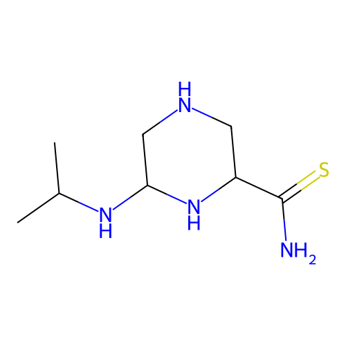 6-Isopropylaminopiperazino-2-carbothioamide structure