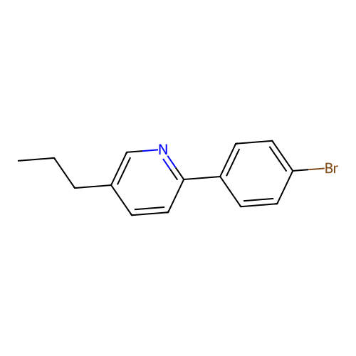 2-(4-Bromophenyl)-5-propylpyridine structure