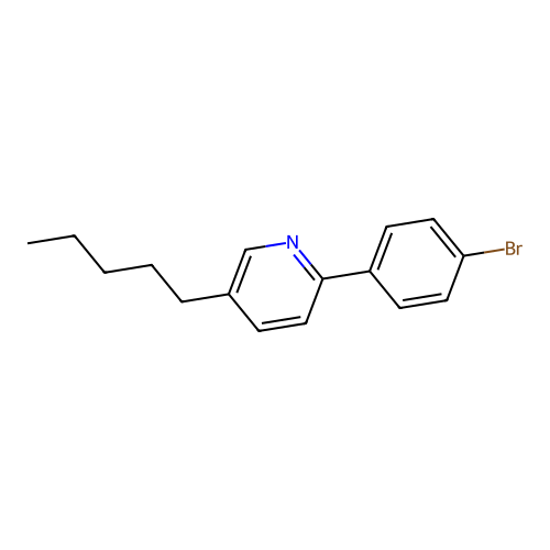 2-(4-Bromophenyl)-5-pentylpyridine structure
