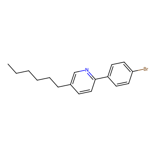 2-(4-Bromophenyl)-5-hexylpyridine structure