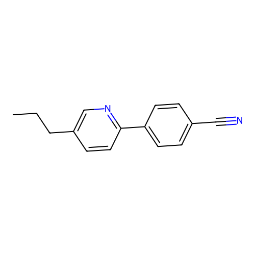 Benzonitrile, 4-(5-propyl-2-pyridinyl)- structure