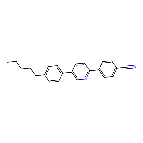 4-[5-(4-Pentylphenyl)pyridin-2-yl]benzonitrile structure