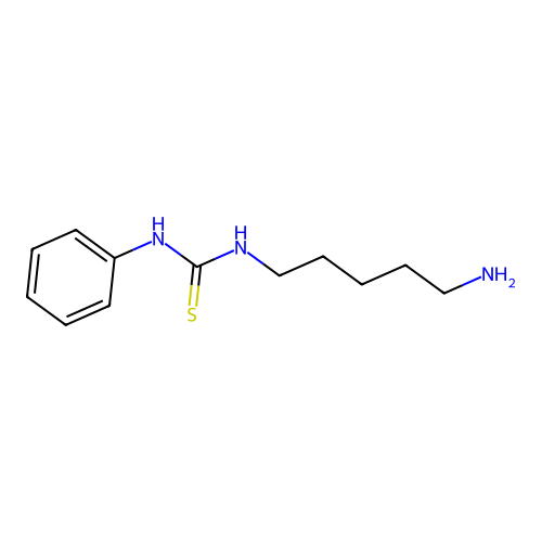 1-(5-Aminopentyl)-3-phenylthiourea structure