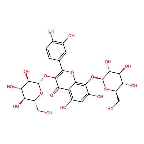 Gossypetin-3,8-O-diglucoside structure