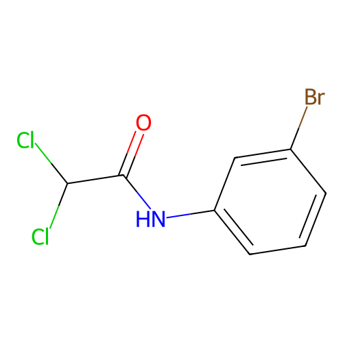 N-(3-bromophenyl)-2,2-dichloroacetamide structure