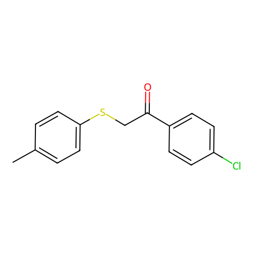 1-(4-Chlorophenyl)-2-[(4-methylphenyl)sulfanyl]-1-ethanone structure