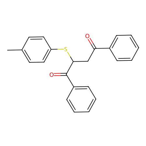 2-[(4-Methylphenyl)sulfanyl]-1,4-diphenyl-1,4-butanedione structure
