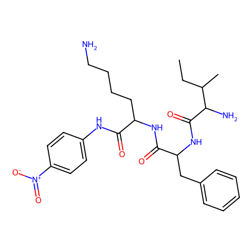 H-D-Ile-Phe-Lys-pNA trifluoroacetate salt structure