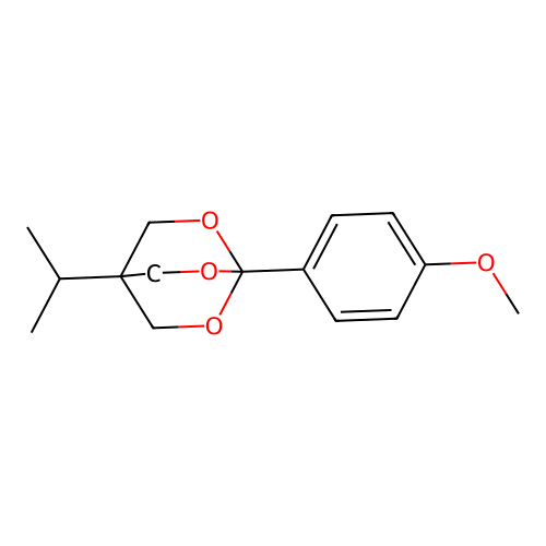 1-(4-Methoxyphenyl)-4-isopropylbicycloorthocarboxylate structure