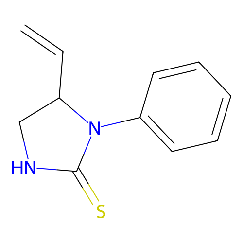 1-Phenyl-5-vinyl-2-imidazolidinethione structure