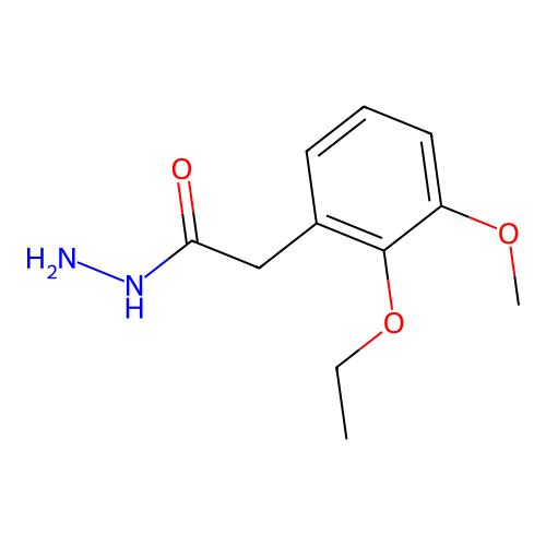 Acetic acid, (2-ethoxy-3-methoxyphenyl)-, hydrazide structure