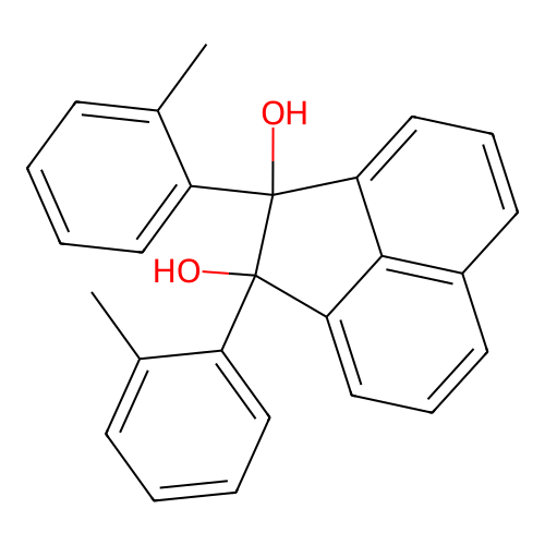 1,2-Bis(2-methylphenyl)acenaphthylene-1,2-diol structure
