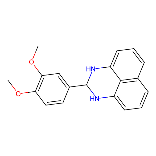 2-(3,4-dimethoxyphenyl)-2,3-dihydro-1H-perimidine structure