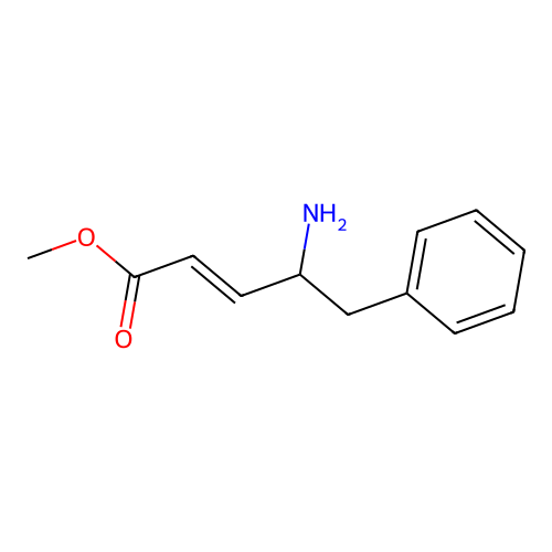 Methyl 4-amino-5-phenylpent-2-enoate structure
