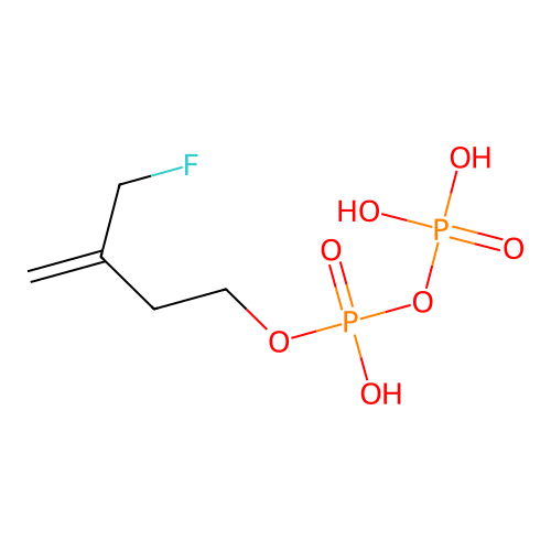3-(Fluoromethyl)-3-butenyl diphosphate structure