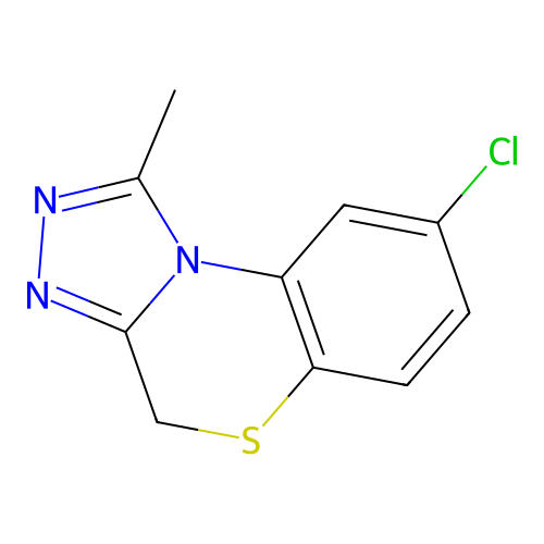 4H-(1,2,4)Triazolo(3,4-c)(1,4)benzothiazine, 8-chloro-1-methyl- structure