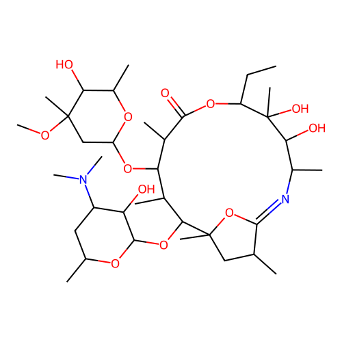 Erythromycin A 6,9-Imino Ether structure