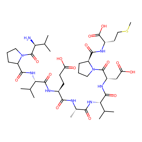 V-9-M Cholecystokinin nonapeptide structure