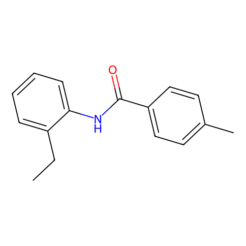 N-(2-乙基苯基)-4-甲基苯甲酰胺 structure